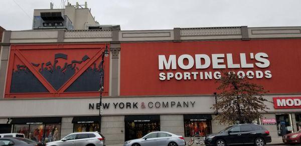 The facade at Modell's