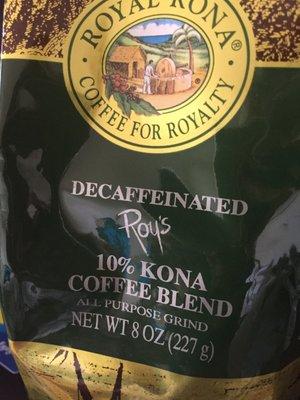 Lots of different coffees at good prices