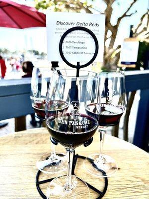 Discover Delta red wine flight