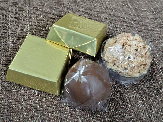 Assortment of chocolates from Hashem's.