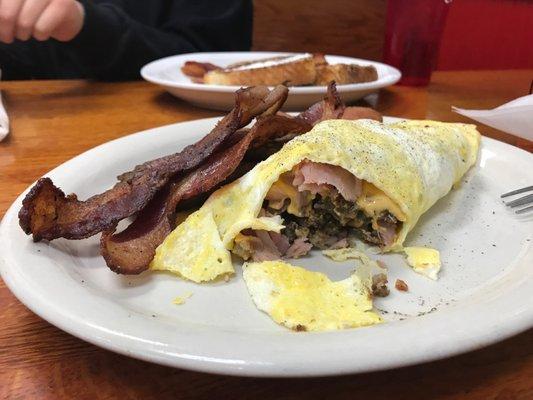 3 meat omelette