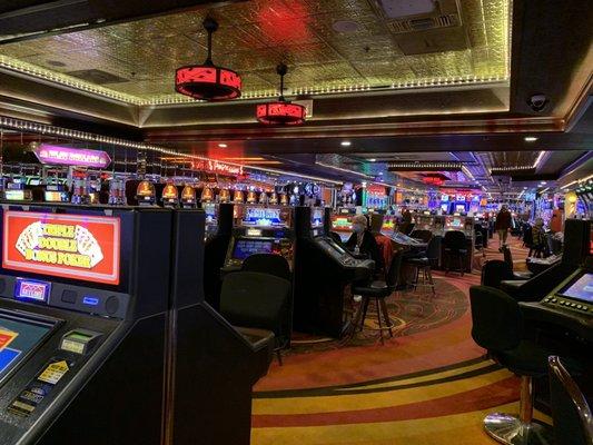 Inside the casino area