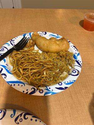 Chicken Fingers , Chicken Fried Rice, lo mein