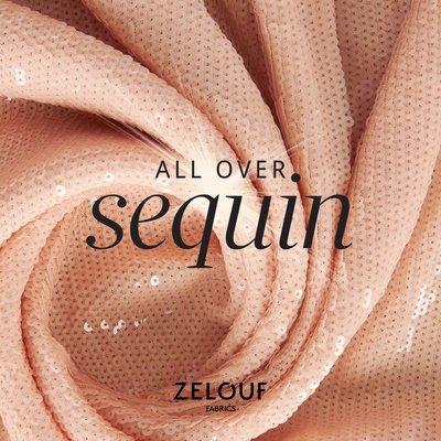 Sequin Fabric - ADELYN ALL OVER CLEAR SEQUIN | 26842-CLEAR