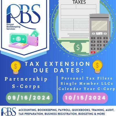 Upcoming Tax Due Date