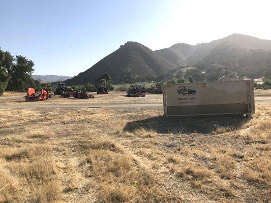 Dropped a Bin for a tractor commercial shoot at Porter Ranch