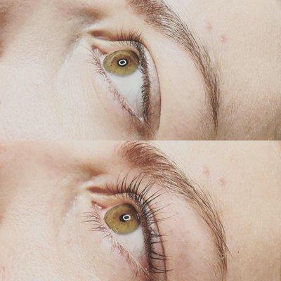 Lash lift and tint