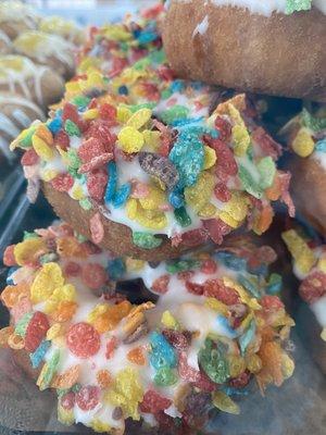 Fruity pebble donut