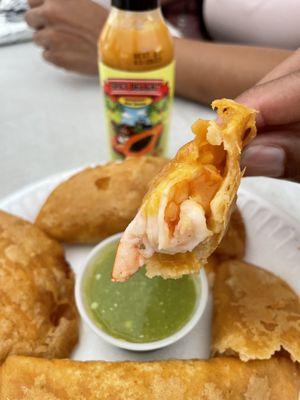 Shrimp Empanadas. Lunch 6/26/2021