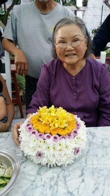 Flower cake just for mom