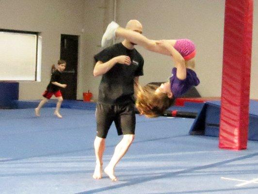 Year-round Tumbling Classes for ages 6 months to high school levels.