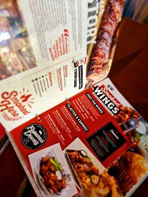 Famous Daves in Long Beach, Ca menus selection.