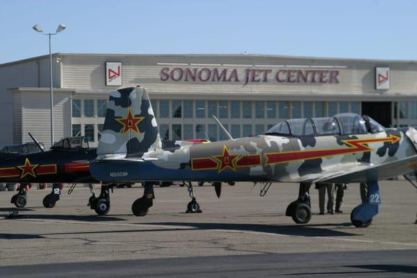 Cool warbirds that stopped by Sonoma Jet Center.