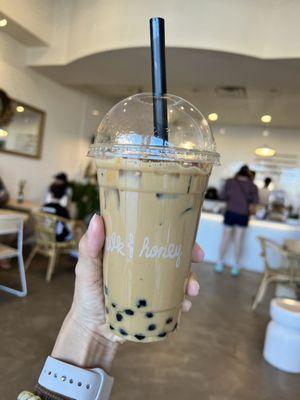 Campfire latte + boba