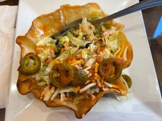 Chicken taco salad