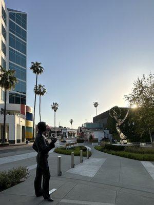 The View to Lankershim Blvd. The Free Television Hall of Fame is hidden in the back in North Hollywood CA.