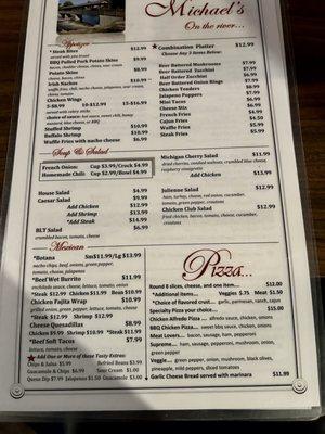 Menu front