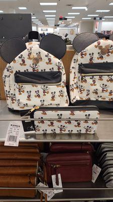 Mickey Mouse Backpack with Ears & Wallet  01-13-2023