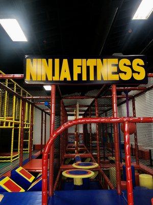 3-lane Ninja fitness course!