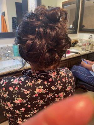 Hair up do