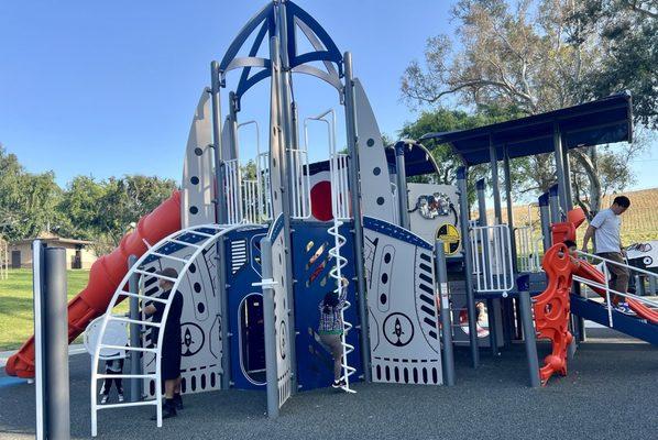 New space themed playground