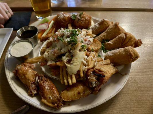 Mixed appetizer platter