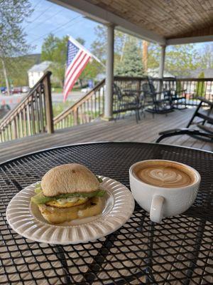 Enjoy the spacious front porch.