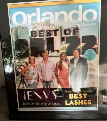 Award Winner Finalist for Best Lashes in Orlando