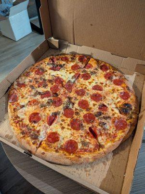 Large sausage and pepperoni