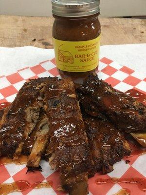 Randall Denard's BBQ sauce & Smoked Ribs!