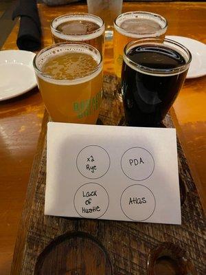 Flight of beer