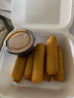 Sorullitos (fried corn sticks)