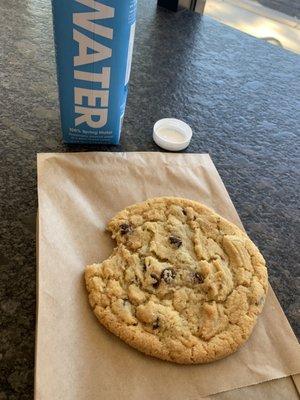 Cookie and water