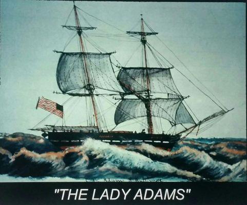 The ship "The Lady Adam's"