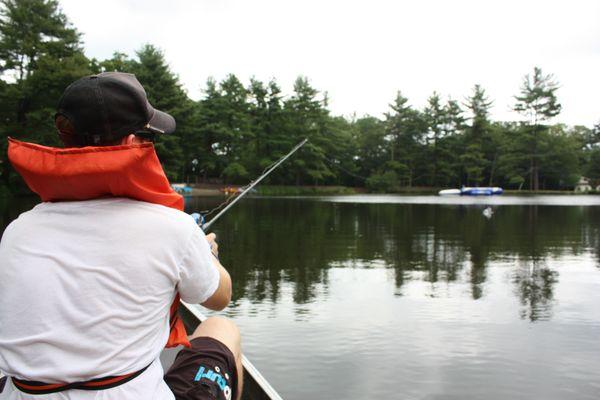 Fishing on the lake