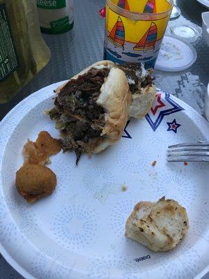 Beat Philly cheese steak ever.