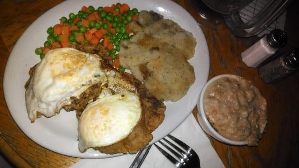 My special chicken fried steak with eggs! :-)