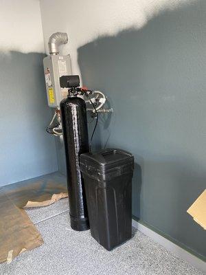 Water softener installed (in my unfinished garage)