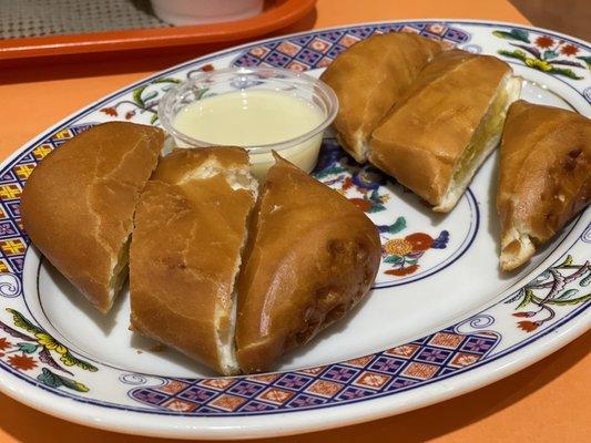 2 Fried Bread with Condensed Milk