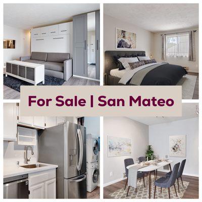 For Sale in San Mateo - 1 Bedroom Condo WITH INSIDE LAUNDRY! Contact 650.799.4333
for more info.