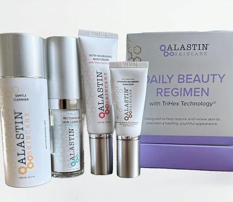 Now offering Alastin Skincare! Book your complimentary consultation today.