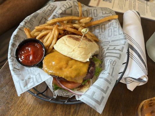 Dousman Street Burger with Fries