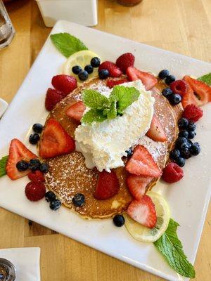 Lemon ricotta pancakes