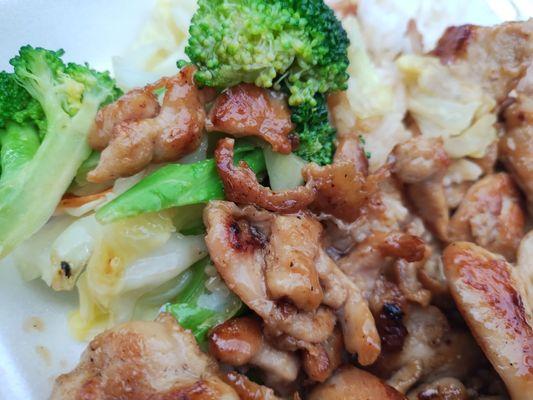 Chicken Teriyaki with vegetables and rice