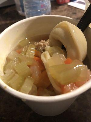 Chicken tortellini soup