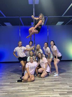 Book a Private Pole Party and celebrate your Birthday, Bachelorette, or a evening out on the town with us!