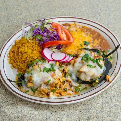 Stuffed Poblano Peppers