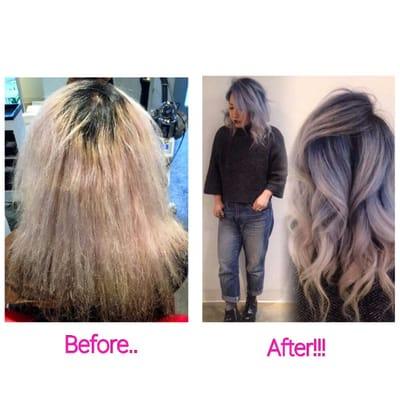 Denim Inspired Hair Color Application