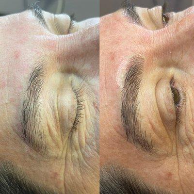 Make microblading, keep it defined but natural.