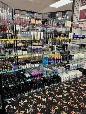 Lubes, oils, and toy cleaning products